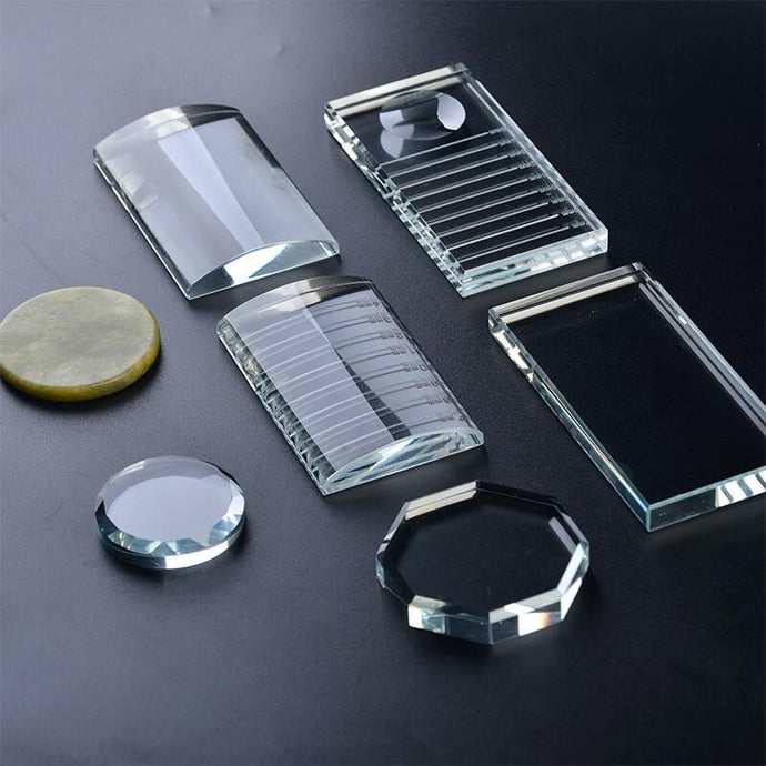 Eyelash Extension Glass Tray  Eyelash Glue Tray
