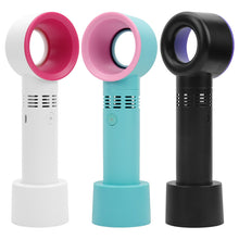 Load image into Gallery viewer, Portable Usb Rechargeable Bladeles Fan Eyelash Fan
