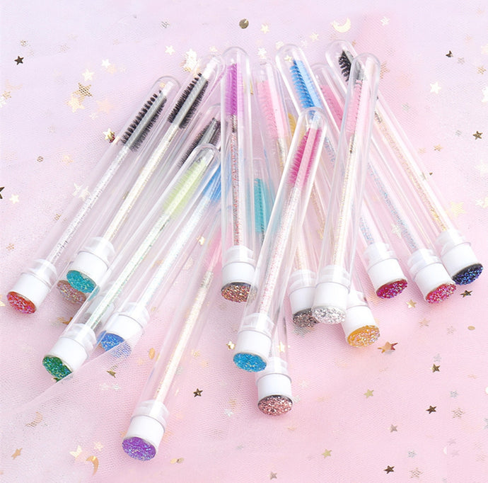 Tube lashes brush