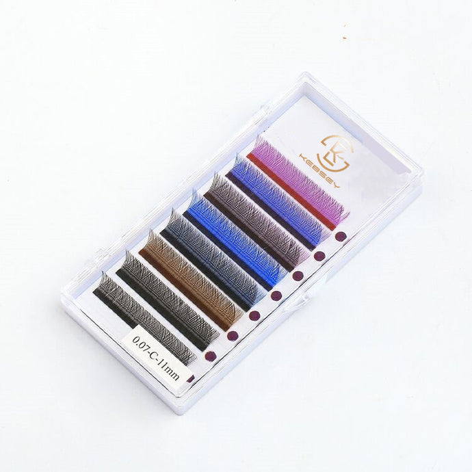 0.07 YY Color eyelashes extension