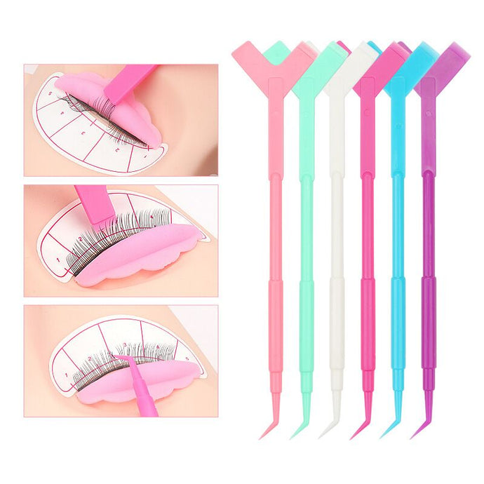 Professional Y lash Brush Grafting Eyelash lift Comb Eyelashes Auxiliary Tools Gel Y-Shaped Brush